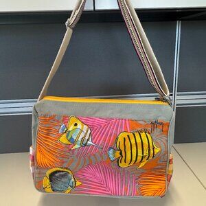 *LIGHTLY LOVED* Sun N' Sand Guy Harvey Messenger Bag Gray